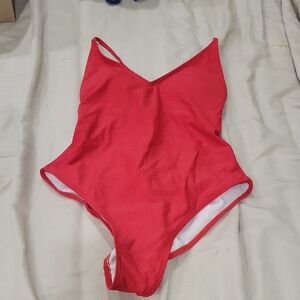 Red One-Piece Swimsuit